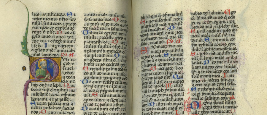 Faces In The Flourishes : Medieval Text Manuscripts