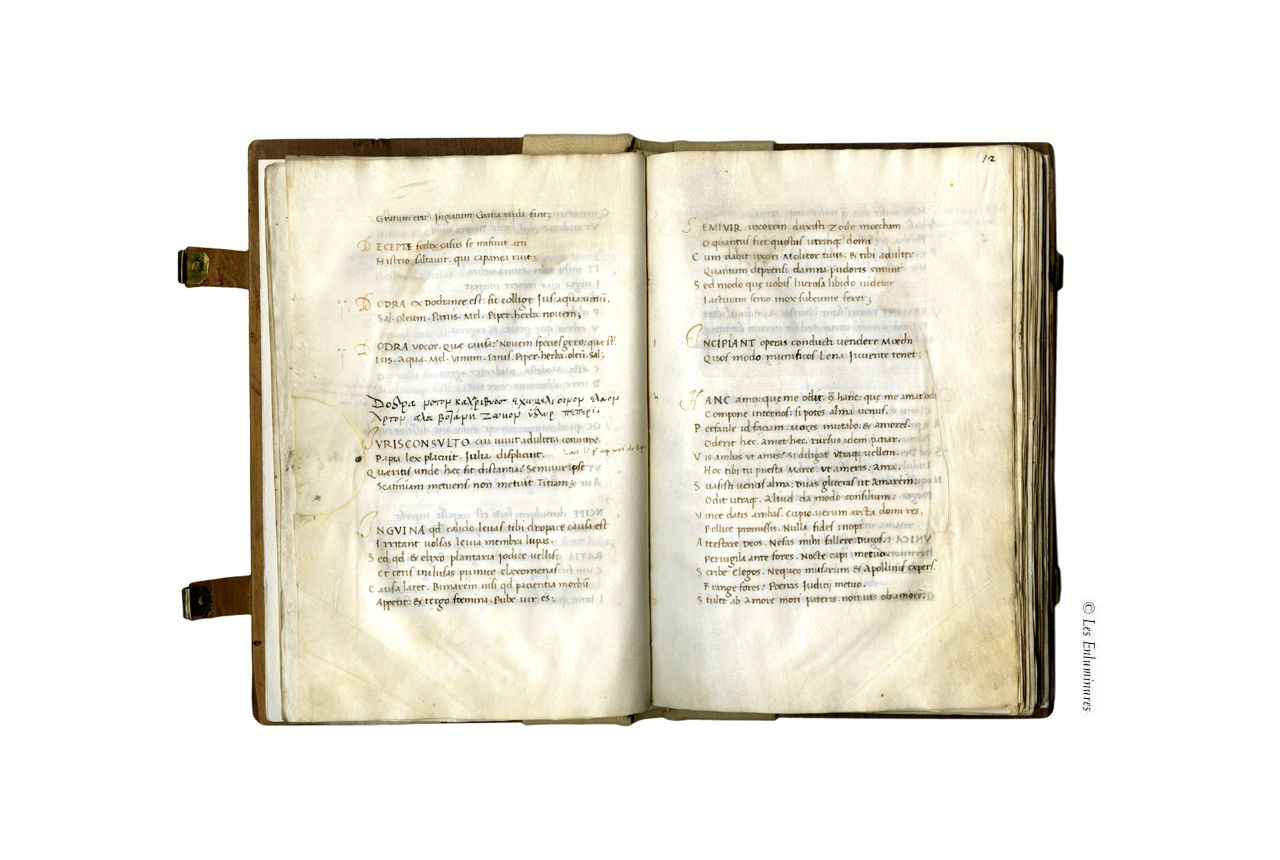 Ausonius Medieval Manuscripts Opuscula : Medieval Text Manuscripts