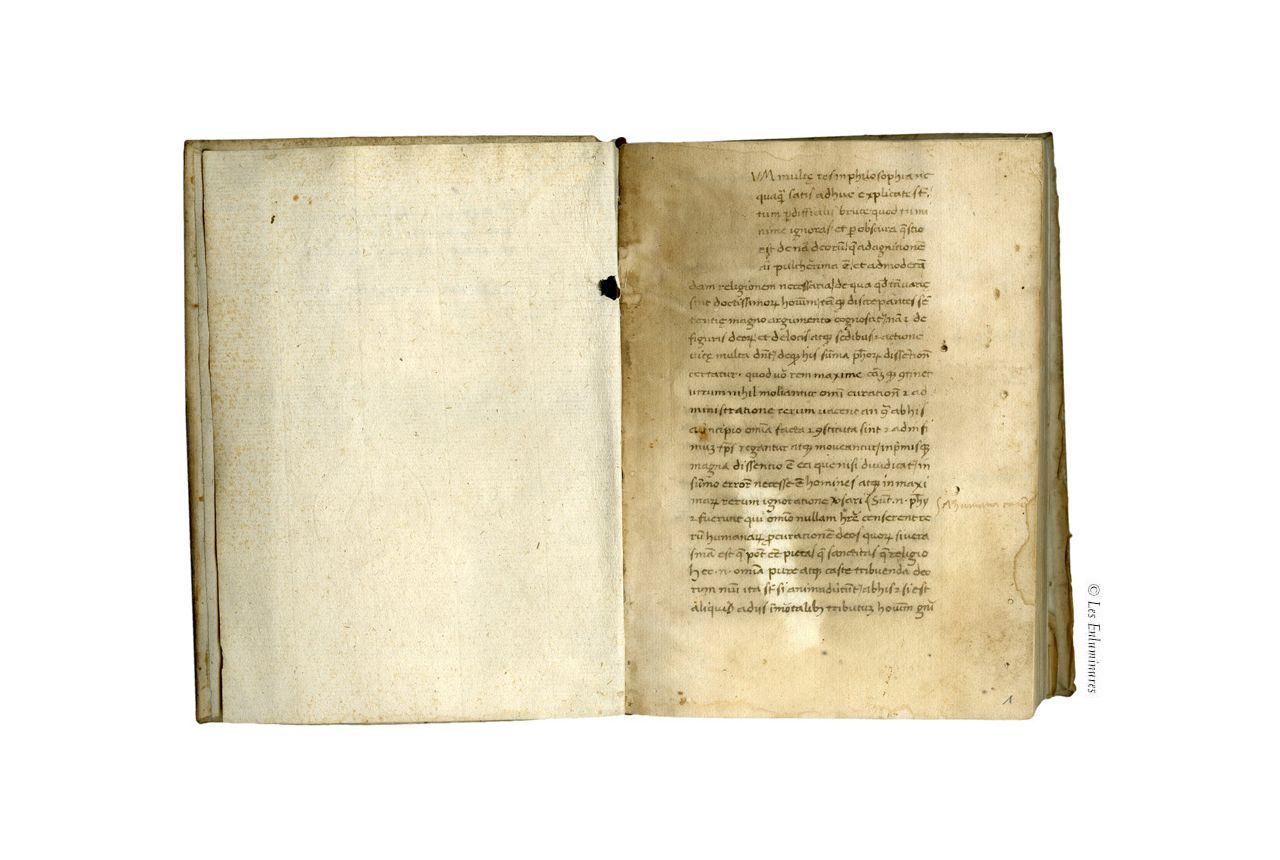 Cicero Text Illuminated Manuscript : Medieval Text Manuscripts